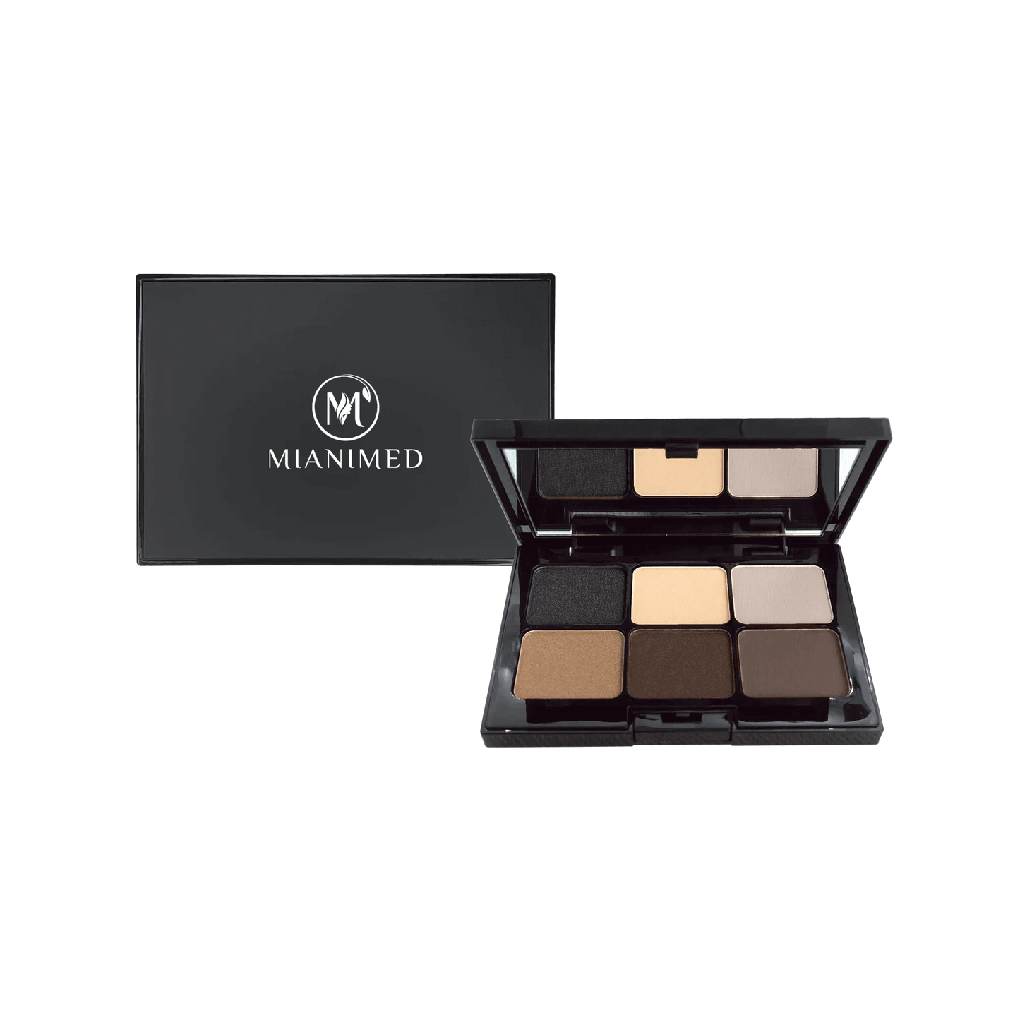 MIANIMED premium skincare eyeshadow palette with six shades for flawless beauty.