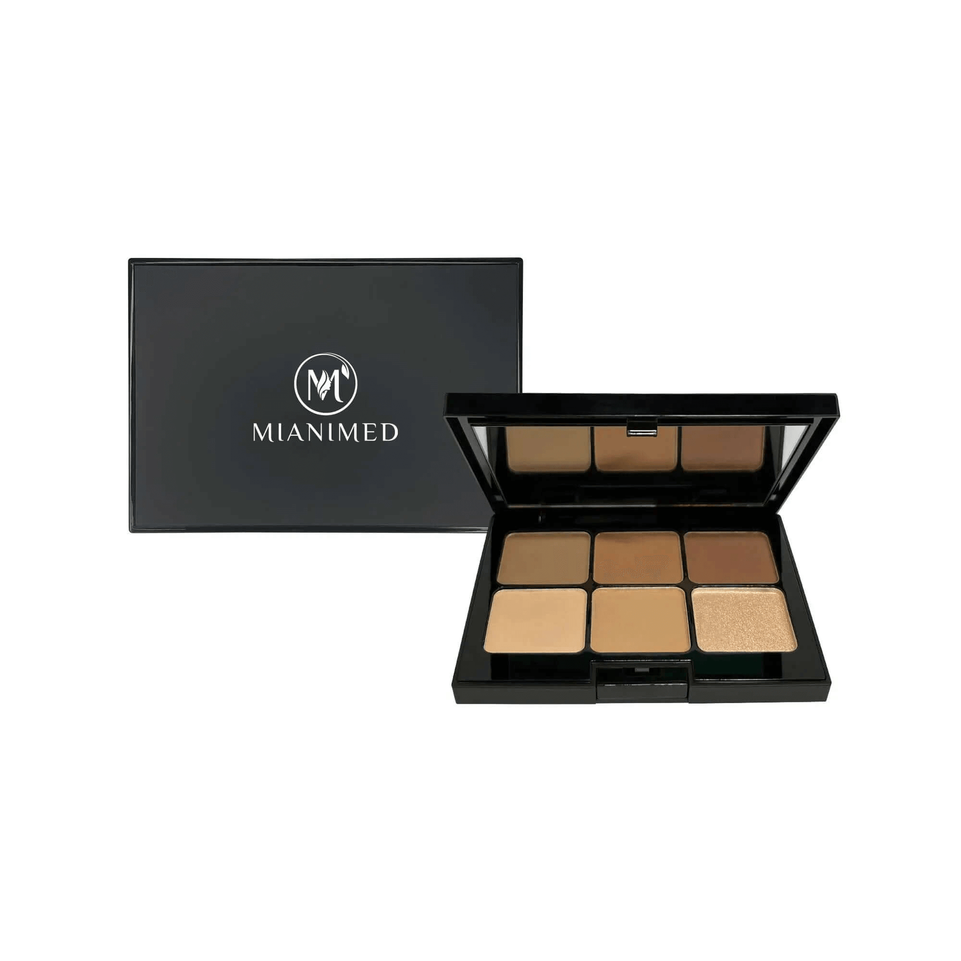 MIANIMED premium skincare makeup palette with six shades for a perfect complexion