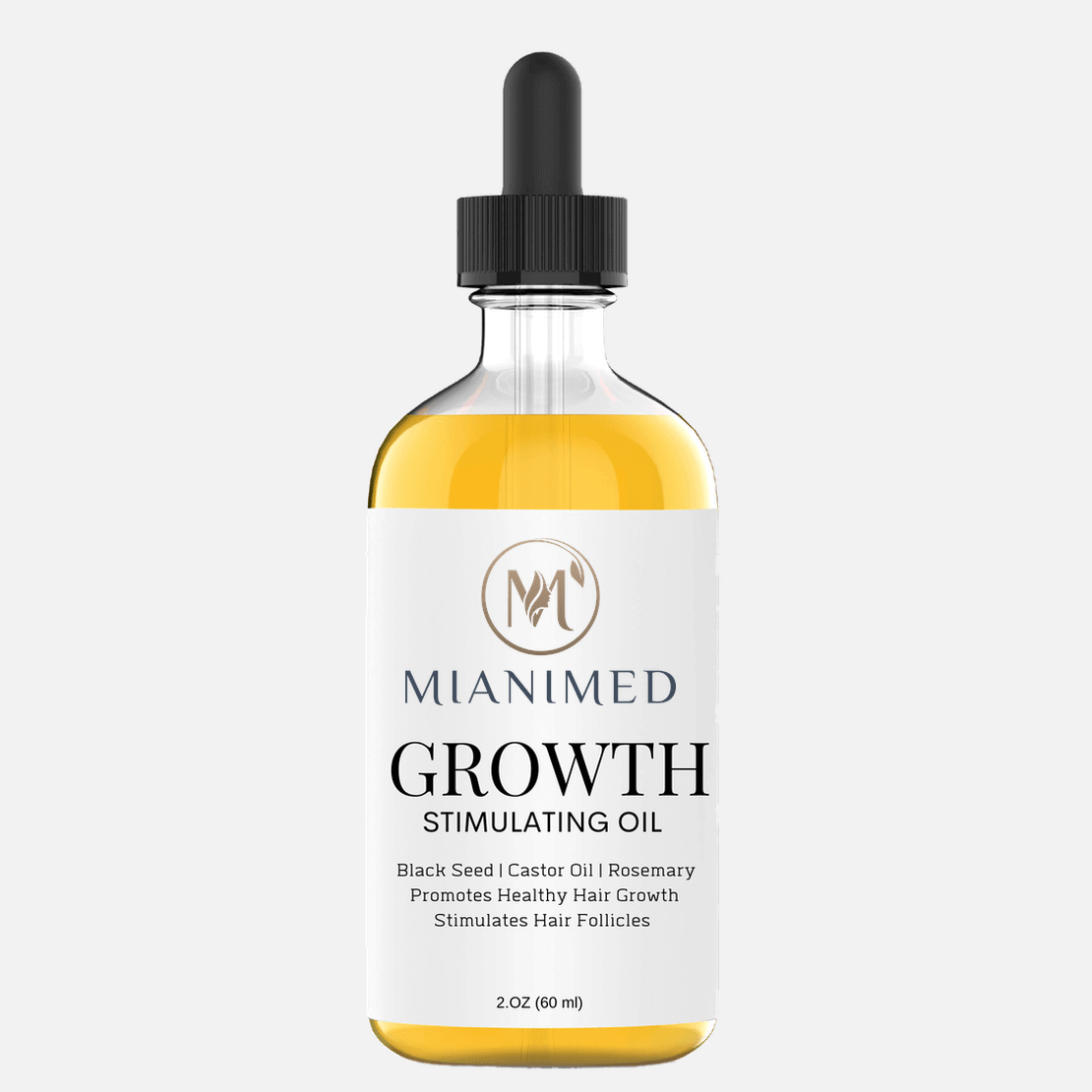 MIANIMED Premium Growth Stimulating Oil for Healthy Hair Growth and Follicle Stimulation, 2 oz