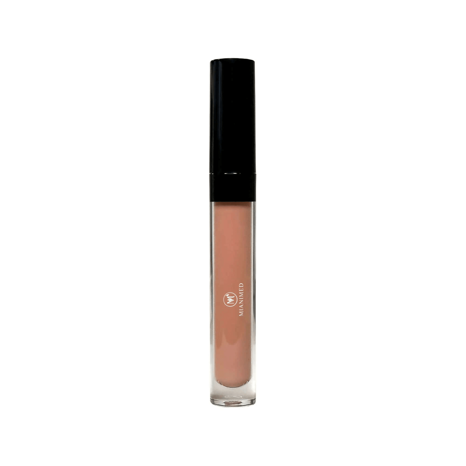 MIANIMED premium skincare lip gloss in a sleek tube with black cap