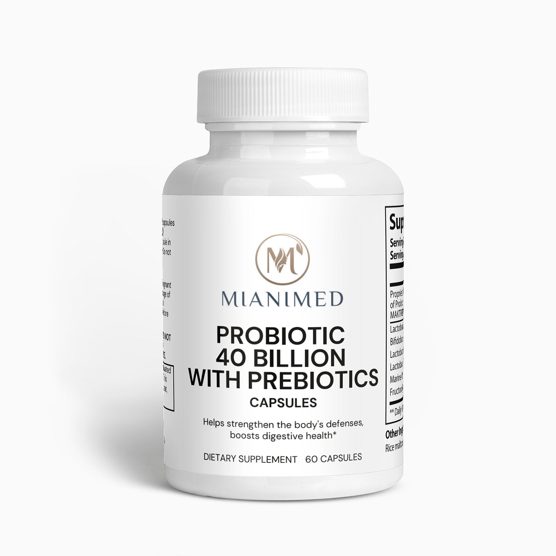 Probiotic 40 Billion with Prebiotics - MIANIMED