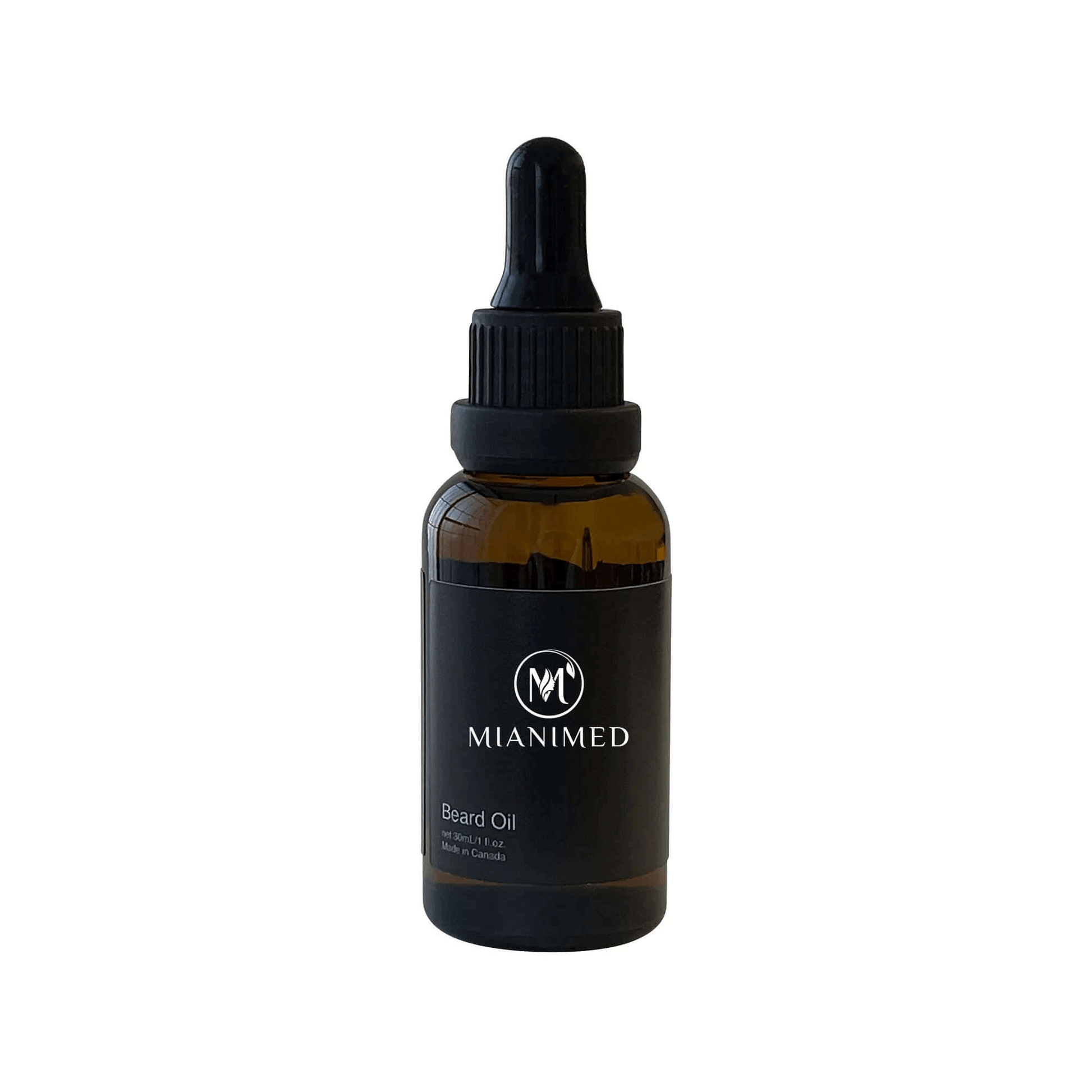 MIANIMED Premium Skincare Beard Oil Bottle with Dropper.