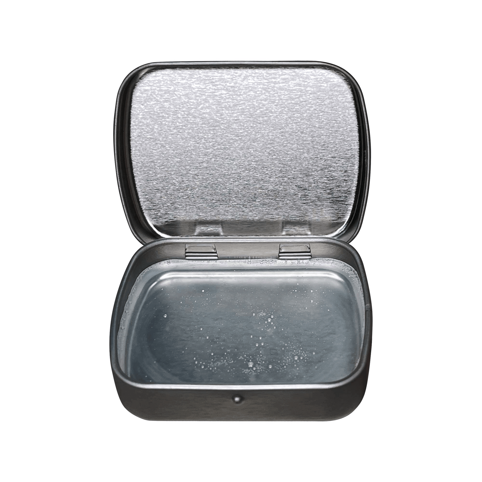 MIANIMED Premium skincare metal case opened showing inner storage compartment.