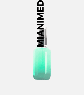 MIANIMED premium skincare product in green bottle