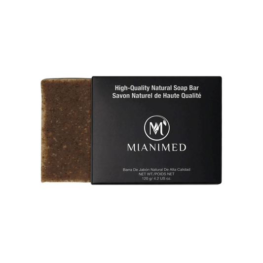 MIANIMED Premium High-Quality Natural Soap Bar in black packaging for superior skincare