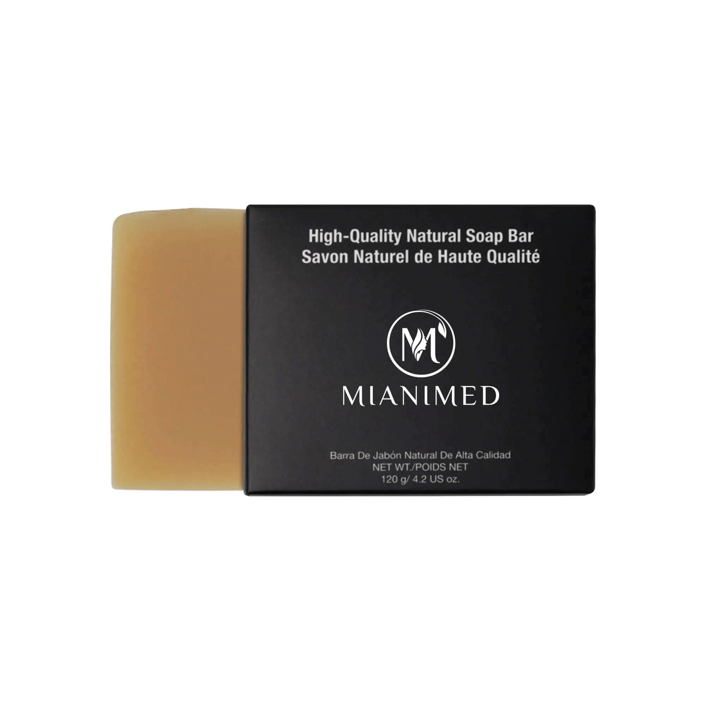 MIANIMED premium high-quality natural soap bar with black packaging for skincare