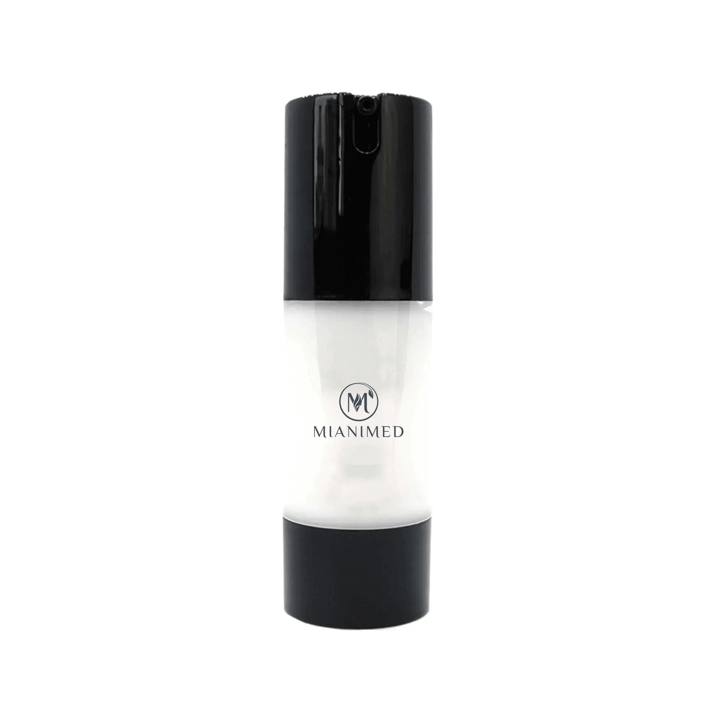 MIANIMED premium skincare bottle with black cap